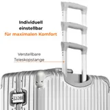 Aluminium Koffer Groß XL Reisekoffer Hartschalenkoffer Handgepäck Trolley – Bild 9