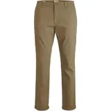 Jack & Jones Herren Chino Hose Jpsbolton Jjidave Akm Beige Stretch Slim Fit – Bild 1