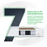 Matratze 160x200 HOME MAX Taschenfederkern H3 H4 7 Zonen Kokos 24 cm Kaltschaum – Bild 4