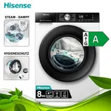 Hisense Waschmaschine 8kg Dampf Steam WLAN 1400 U/min Hygiene Display Inverter – Bild 1