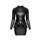 Minikleid XL-3XL Stretch matter Wetlook Partykleid Sexy Dessous Erotik "Harriet" – Bild 9