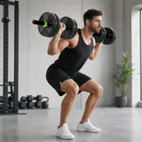 Hantelset verstellbar 15 KG Kurzhantel Set Kurzhanteln Langhanteln Hanteln Set – Bild 2