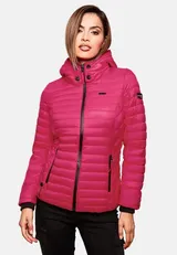 Marikoo Samtpfote Damen Jacke Steppjacke Frühling Übergangsjacke gesteppt Kapuze – Bild 13