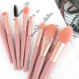 8-tlg Make-up Pinsel Set - Schminkpinsel mit Tasche - Reise Urlaub - Schminke – Bild 4