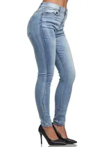 Tazzio Jeans Damen High Waist Skinny Fit Jeanshose Stretch Denim Hose – Bild 5