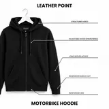 Herren Motorrad Hoodie Aramid Biker jacke mit CE-Protektoren Schutzbekleidung – Bild 7