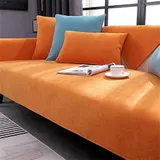 Universell Unifarben Sofabezüge Sofaschoner Sofaüberwurf Couchbezug Rutschfest – Bild 14