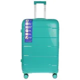 XL Koffer Reisekoffer Travel Hartschalenkoffer Reisen Grün 48x75x28 cm 100 L – Bild 2
