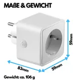 Echos Smart WLAN Steckdosen Set App-gesteuert WiFi Smart Home Steckdose 16 A – Bild 6