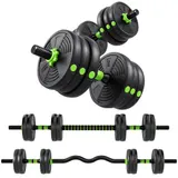 Hantelset verstellbar 15 KG Kurzhantel Set Kurzhanteln Langhanteln Hanteln Set – Bild 1
