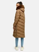 Tazzio Damen Wintermantel - Winter Mantel mit Kapuze, Chevron-Steppmantel – Bild 7