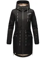 Marikoo Damen Softshell Outdoor Jacke Parka Mantel lang mit Kapuze B886 NEU – Bild 2