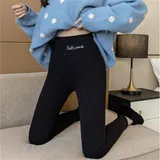 Dicke Hose Fleece Gefüttert Hosen Stretchy Leggings Damen Warm Thermo Winter – Bild 9