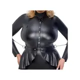 Minikleid XL-3XL Stretch matter Wetlook Partykleid Sexy Dessous Erotik "Harriet" – Bild 6