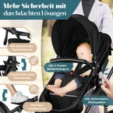 KESSER® Loops 4 in 1 Kombi Kinderwagen Reise Buggy inkl. Auto Babyschale Zubehör – Bild 4