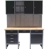 Werkstatt Combi-Set Werkbank 06276 Werkzeugschrank + Werkzeugwand 06278 Lochwand – Bild 2