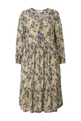 Studio Untold Damen große Größen Kleid A Line Paisley Print Langarm 838428 – Bild 7