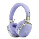 Guess Bluetooth 5.4 Wireless Headset ENC On-Ear Metal Grained Triangle Logo Purp – Bild 3