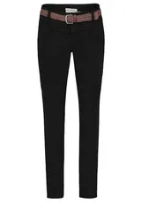 Damen Chino Hose Stoffhose Lange Skinny Hüfthose Gürtel Business Damenhose XS-XL – Bild 1