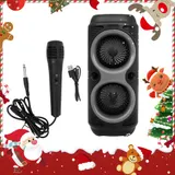 BLUETOOTH 5.0 LAUTSPRECHER RGB SUBWOOFER MUSIKBOX BOOMBOX PARTY LED MIT MIKROFON – Bild 19