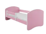Jugendbett und Matratze mit einer Schublade Kinderbett  Weiß ACMA – Bild 2