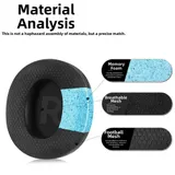 Für FiiO FT1 FT1 Pro kompatible Ohrpolster 10x11x3cm Schaumstoff Kissen Schwarz – Bild 10
