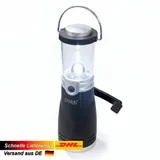 EAXUS® Dynamo Camping Lampe Laterne Leuchte 4 LED ohne Batterien Kurbel Outdoor – Bild 1
