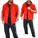 Adidas Herren Trainingsanzug "Adi Dassler" Sport Jogginganzug rot/schwarz XS-XXL – Bild 2