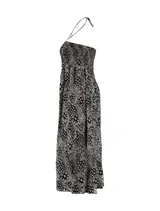 Z-One Damen Curvy Boho Maxikleid Sommer Neckholder Bandeau Kleid 40/42 - 52 – Bild 5