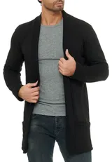 Redbridge Herren Cardigan Jacke Sweatjacke Sweater Sakko Pullover Long Cut M3634 – Bild 3