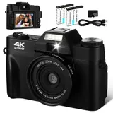 4K 75MP 16X Digitalkamera Autofokus Digitalzoom Kamera 180 Klappdisplay Geschenk – Bild 1