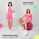 Bellivalini Sport Oberteile Damen Crop Top Neon Gym Yoga Laufen T-Shirt XS-XXL – Bild 5