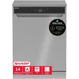 Sharp Freistehender Geschirrspüler 60 cm Edelstahl 14 Maßgedecke AquaStop A – Bild 1