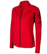 Reebok Damen Sport-Jacke Zip Trainingsjacke Gym Laufjacke Laufen Fitness Rot – Bild 1