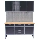 Werkstatt Combi-Set Werkbank 06277 Werkzeugschrank + Werkzeugwand 06278 Lochwand – Bild 2
