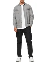 Indicode Herren Langarmhemd Mike-Hemd Jeanshemd Denim Freizeithemd Männerhemd – Bild 5
