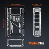 Eigotrav 6000A Starthilfe Ladegerät Booster Power-Bank mit 150PSI Luftkompressor – Bild 8