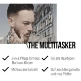 SEB MAN THE MULTITASKER 3-in-1 Shampoo, Bart & Duschgel, 1000ml – Bild 2