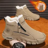Winterstiefel Herren Warm gefütterte Stiefel Schneestiefel Winterschuhe Schuhe – Bild 4