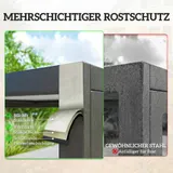 Outsunny Gartenmöbel Set Sitzgruppe Tisch mit 6 Atmungsaktiven Stühlen – Bild 6