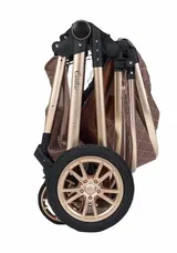 Kinderwagen Casiloo® 3in1 Kombi Buggy Reisebuggy +Auto-Babyschale Faltbar Khaki* – Bild 7