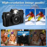 4K 75MP 16X Digitalkamera Autofokus Digitalzoom Kamera 180 Klappdisplay Geschenk – Bild 7