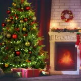 210cm Weihnachtsbaum Tannenbaum Künstlicher Kunstbaum Christbaum PVC Tanne Deko – Bild 1