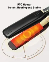 KIPOZI Glätteisen Professionelle 45mm Breite Nano Titanplatten Haarglätter LCD – Bild 7