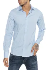 Hemd Herren Slim Fit Business Freizeit Hochzeit Shirt Bügelleicht Hemden Langarm – Bild 4