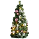 LED Weihnachtsbaum Kunsttanne Weihnachtskugeln Noel 65cm für 3 x AA Batterien – Bild 1