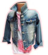 Mädchen-Jeansjacke Stretch-Denim-Blau Mädchen/Kinder-Jeansjacke~Gr.2-12~NEU K/57 – Bild 1