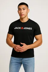 JACK & JONES Herren-T-Shirt mit Corp-Logo, 3er-Pack – Bild 4