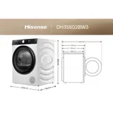 Hisense Wärmepumpentrockner 8kg Wäschetrockner 16 Programme WLAN AutoDry Display – Bild 10