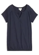 Damen Shirt rot Kurzarm + Bündchen + Knopfleiste V-Ausschnit Gr 36 - 58 neu 1536 – Bild 3